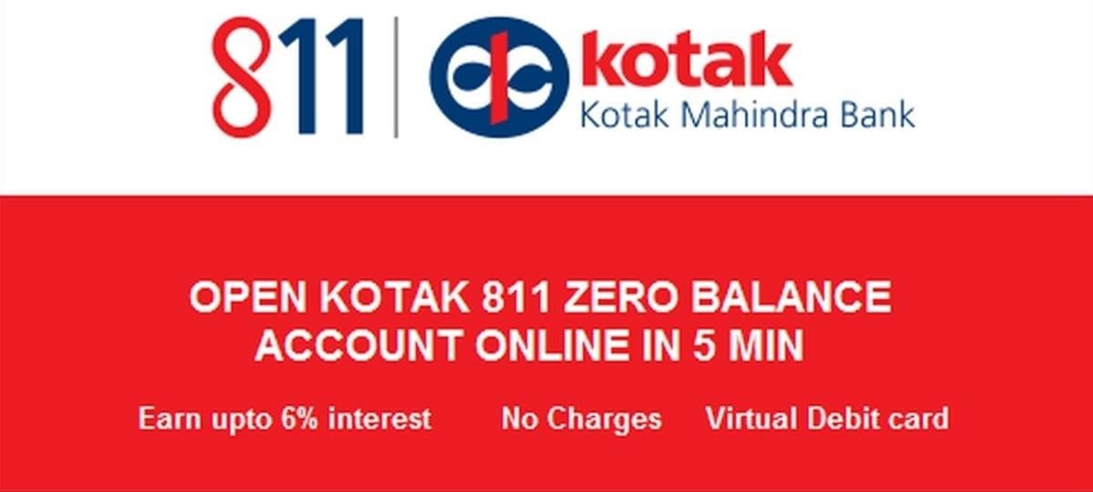 kotak 811 savings account minimum balance