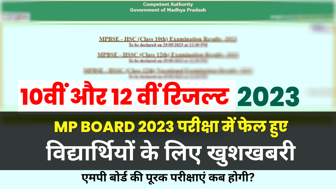 MP Board Exam 2023